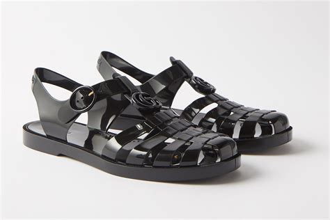 women gucci jelly sandals|latest style for gucci sandals.